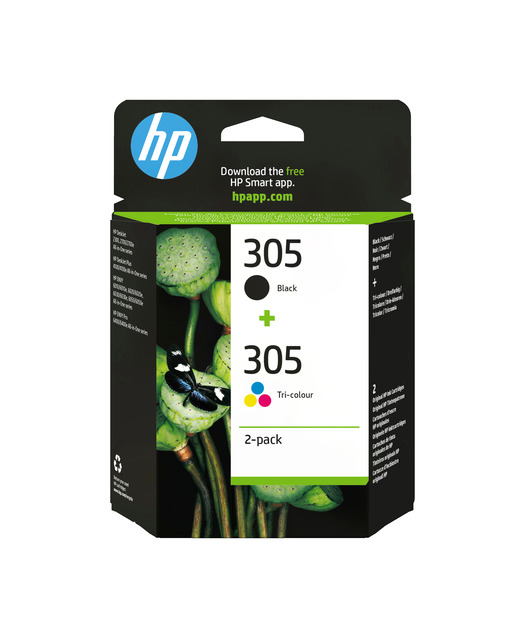 HP 6ZD17AE 2-Pac TriColor/Black M.K(305)